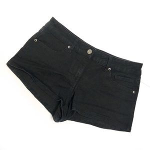 🌲3/$20 Forever 21 Denim Booty Cheeky Low Black Shorts 28